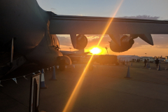 RAAF C-17A Globemaster III - Sunset beneath the Wing