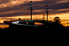 West Gate Bridge Vehicle Light Trails